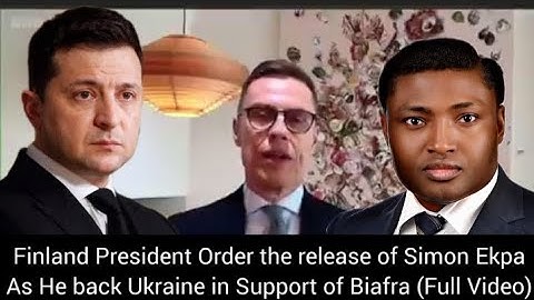 Finland President Order The Release Of Simon  Ekpa As He Back Ukraine In Support Of Biafra FullVideo