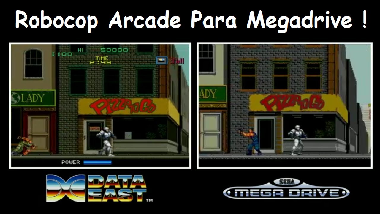 Robocop Arcade Versão Para o Megadrive