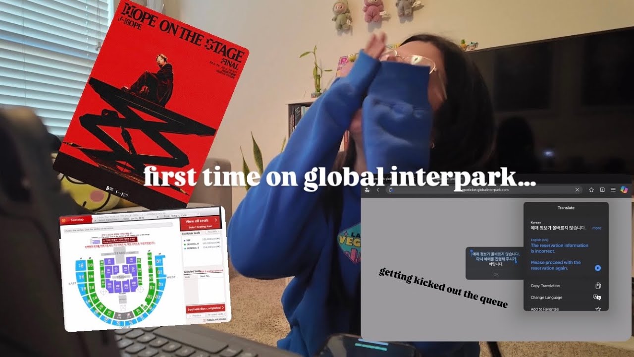 j-hope HOPE ON THE STAGE FINAL ticketing experience (goyang stadium in seoul)