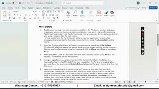 Shelly Cashman Access 365 | Module 3: End of Module Project 1 TopStream, Inc.