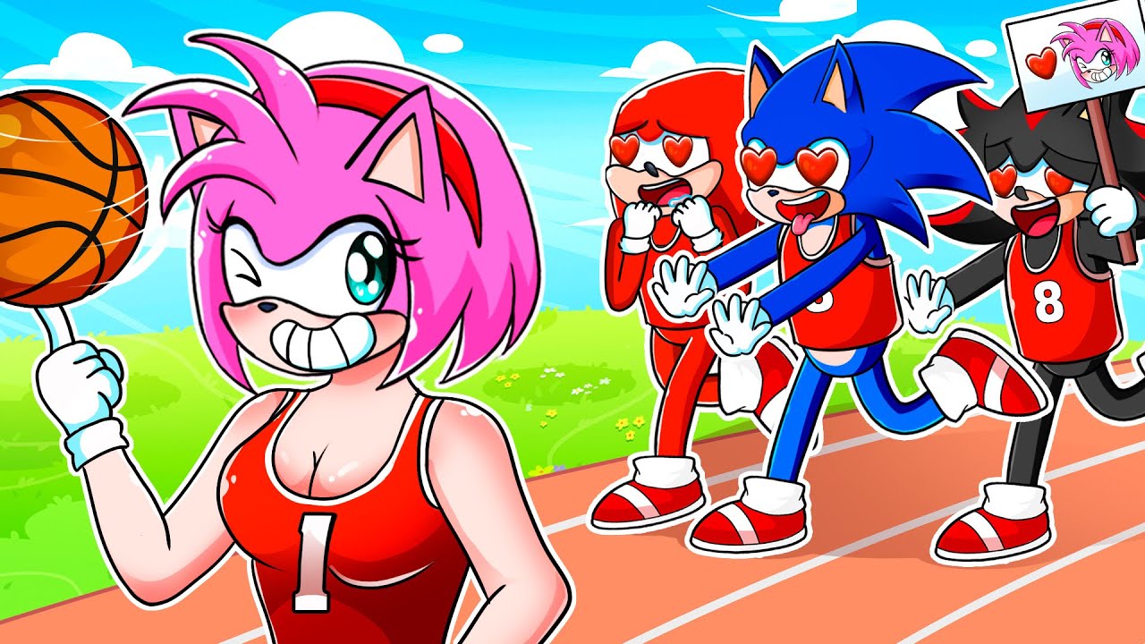 Basketball Player AMY Gets a Fan Club?! Who Will She Choose?! | Sonic The Hedgehog 3 Animation