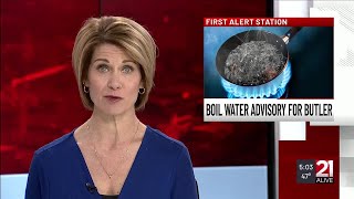 City of Butler issues boil water advisory Wednesday