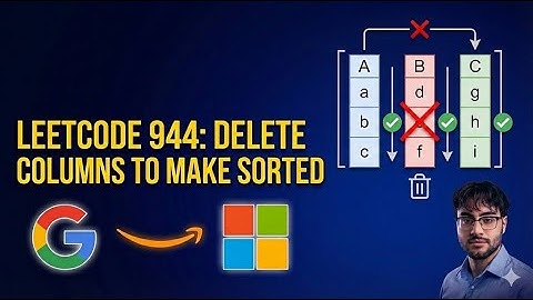 944. Delete Columns to Make Sorted