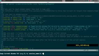 Tmux Swap Windows Pane Interactively - Linux TMUX