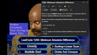 Minimum Absolute Difference Explained Ace Your Leetcode Technical Interview With Coding Card Sharp