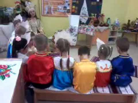 НОД по развитию речи в подготовительной группе "Посиделки в русской избе" 2 часть