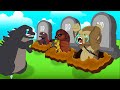 POOR BABY GODZILLA SAYS GOODBYE - RIP All Friends Sad Story | Godzilla Animation Cartoon