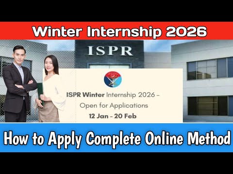 ISPR Winter Internship 2026 | Open For Application (12 Jan -20 Feb ...