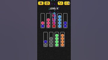 Ball Sort Puzzle - Level 11 Solution (Less Than 1 Minute!)