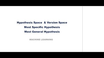 Version Space & Hypothesis Space ( KTU CS467 Machine Learning - Module 1)