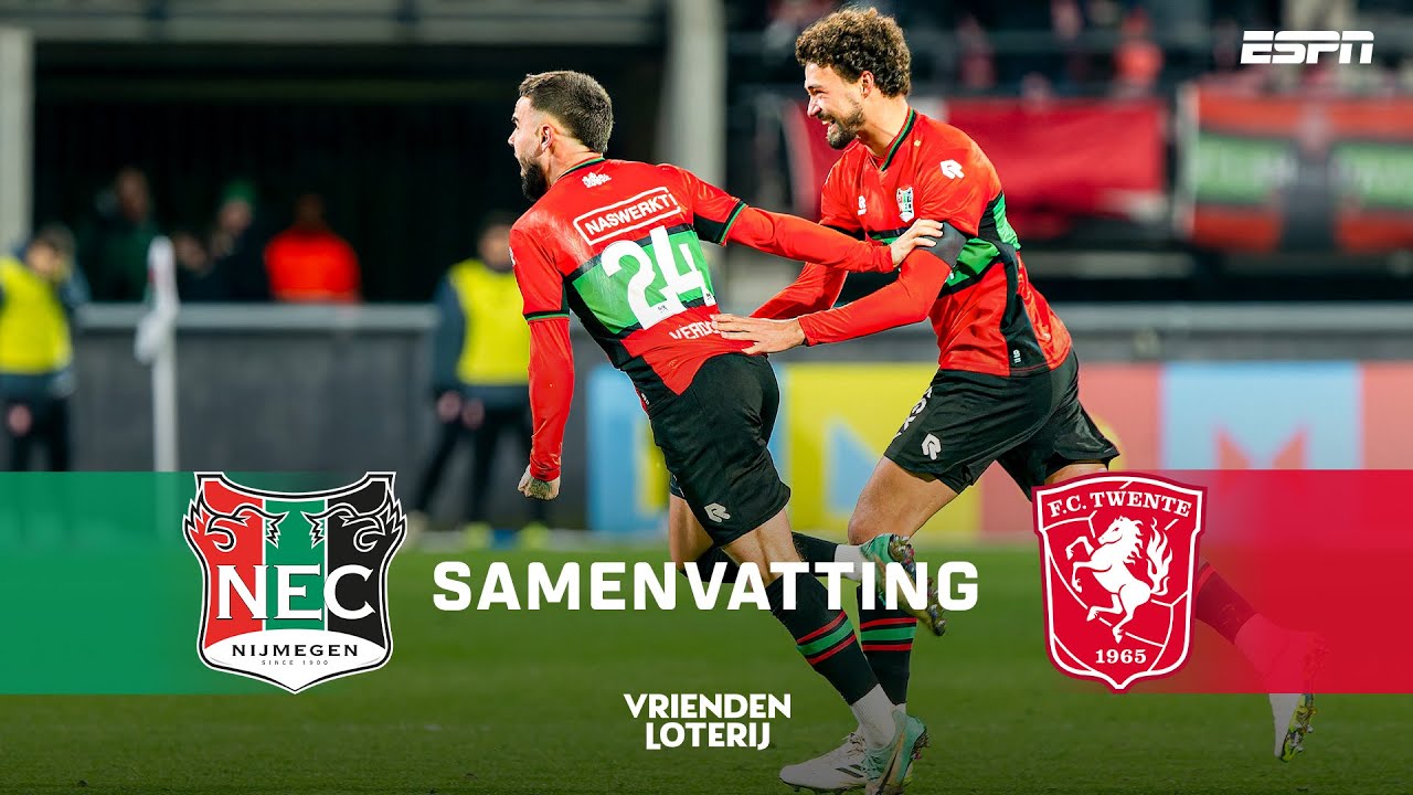 ☄️ CALVIN VERDONK met een 𝐅𝐀𝐍𝐓𝐀𝐒𝐓𝐈𝐒𝐂𝐇𝐄 vrije trap in de KRUISING! 😍 | Samenvatting N.E.C - FC Twente