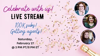 100K Subs Celebration + Lainey & Lindsay have AGENTS!!!
Come celebrate with us! I just hit 100K subs (WILD FLAILING) and sold a new book, and both Lainey and Lindsay GOT AGENTS!!! Were celebrating successes on authortube! BYOB and join us for conversation and Q&A. I cant wait to grill Lainey and Lindsay on their querying journeys :) 100K Subs Celebration + Lainey & Lindsay have AGENTS!!!