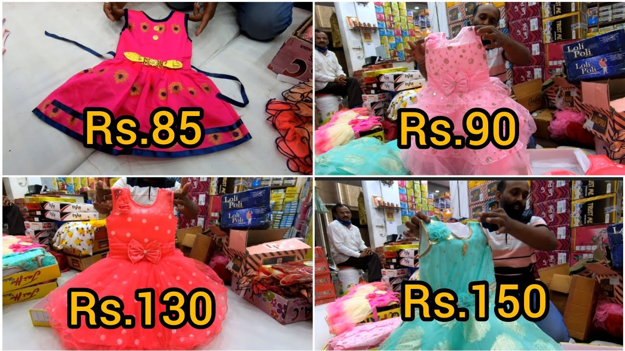 Chickpet wholesale kids wears Rs.70/ onwards cheapest Price frocks