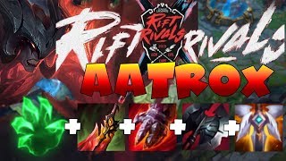 AATROX PICK OR BAN IN RIFT RIVALS???? FNC BWIPO AATROX BUILD DESTROY FOR FUN REGION!!!