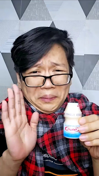 My grandfather doesn't like drinking yakult? #shorts