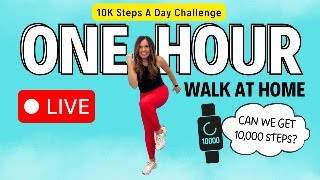 One Hour Walk at Home Workout | Fat Burning Cardio | 10,000 Steps Challenge