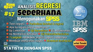 Analisis Regresi Linier Sederhana Menggunakan Spss Statistik Dengan Spss 17
