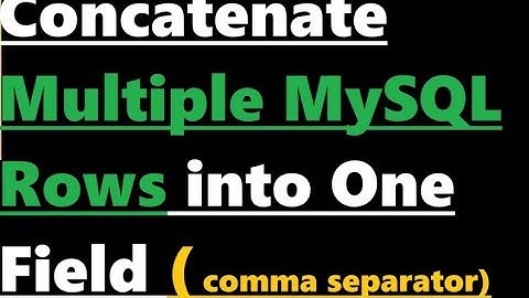 Concatenar varias filas de MySQL en un campo