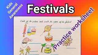 Easy Festivals Practice Worksheet 