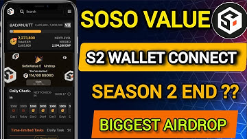 Soso value Airdrop season 2 Update || soso value S2 Wallet Connect Biggest Airdrop 