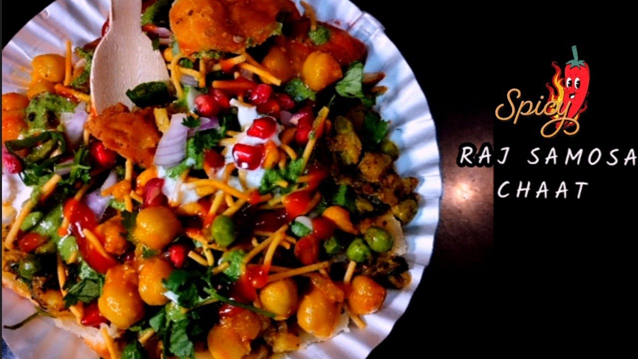 🔥Spicy Chaat recipe with  samosa and chutney | சமோசா சுண்டல்