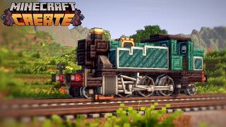 Easy Medium Sized Tank Locomotive in Minecraft Create!