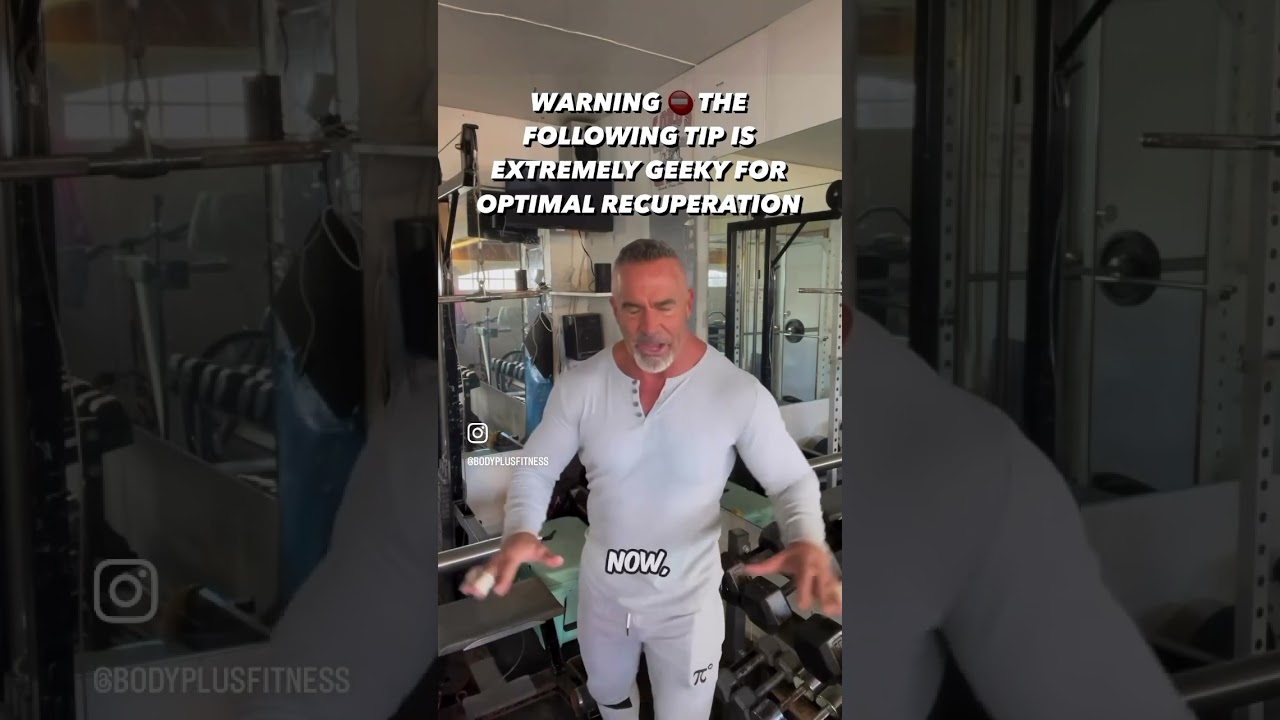 WARNING ⛔️ THE FOLLOWING TIP IS EXTREMELY GEEKY FOR OPTIMAL RECUPERATION #fit