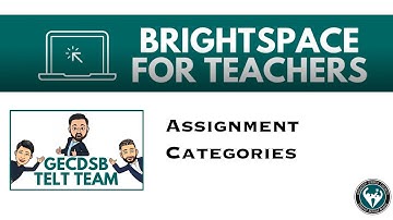Assignment Categories in Brightspace