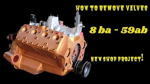 How To - Remove Flathead V8 Valves and Guides 8ba 59ab Build