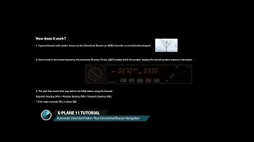 X-Plane 11 Tutorial - Automatic Direction Finder (ADF) / Non-Directional Beacon (NDB) Navigation