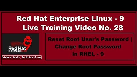 How to Reset Root User