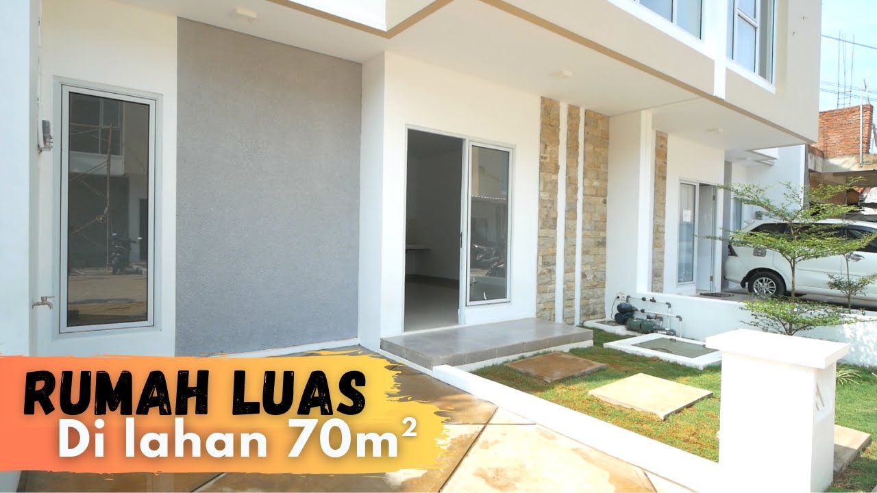 Rumah 2 Lantai Nuansa Putih di Lahan 7x10 Meter