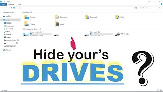 How to hide computer / laptop drive HDD & SSD. Short TRICK 😀