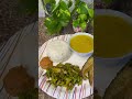 Simple thali | tasty 😋 #fisfry #deliciousfood #lunch #vegetabledish #viralshort