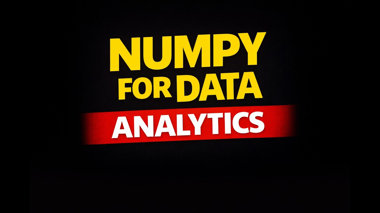 NumPy Basics for Data Analysts | Python Tutorial Step by Step - YouTube