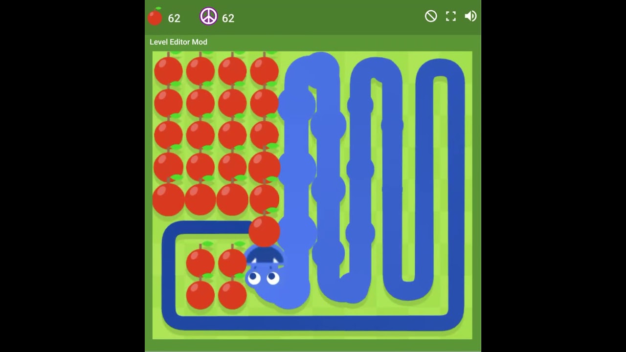 Using cheats to beat the small map in Google Snake