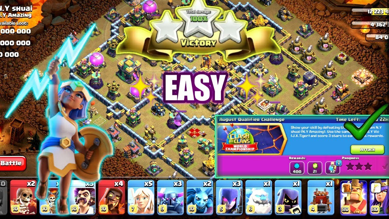 How To Get 3 star In August Qualifiers Challenge |TAMIL| Clash With Legends 