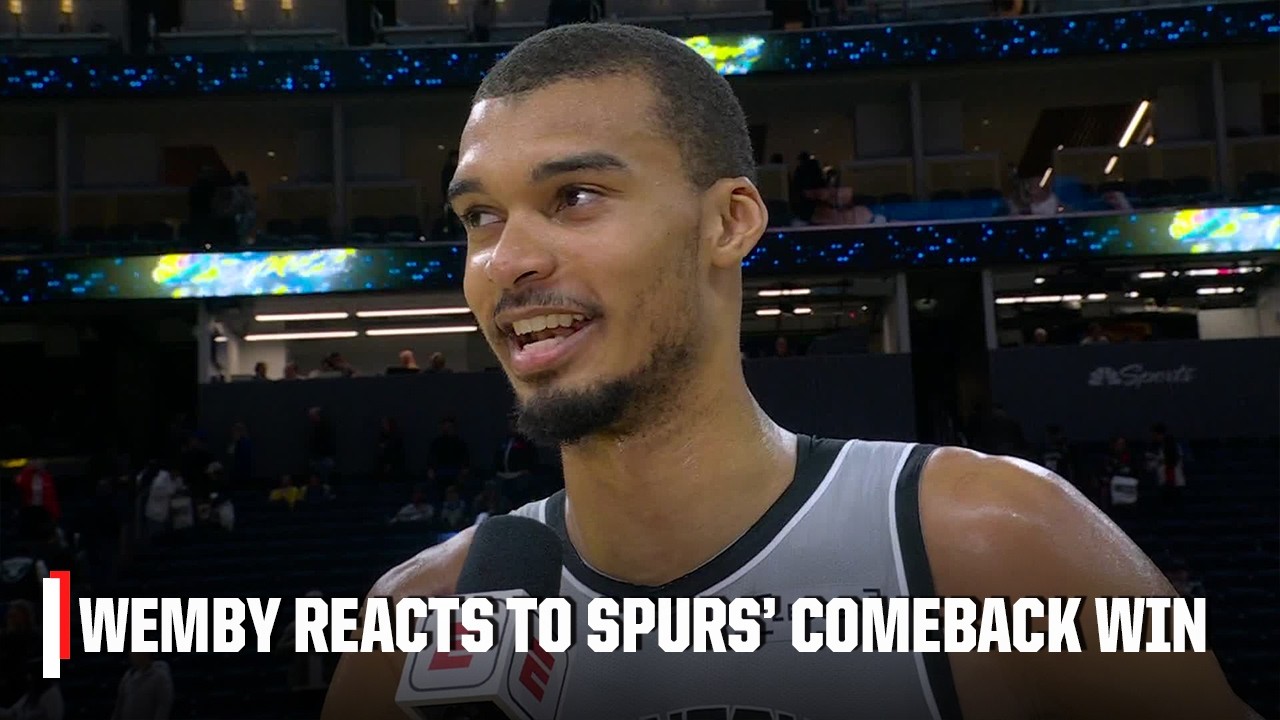 Wemby reacts to Spurs' comeback win vs. Warriors & excitement for the All-Star break | NBA on ESPN