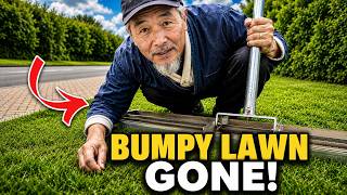 FIX a BUMPY and UNEVEN Lawn FOR GOOD in 10 Minutes or LESS... for BEGINNERS!