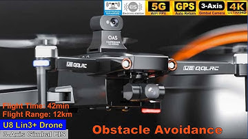 U8 Lin3+ Obstacle Avoidance 3-Axis Gimbal EIS 8K Long Range Drone – Just Released !