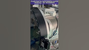 double head tax stamp vape box labeling machine #labeling  #taxstamplabelingmachine #shortvideo