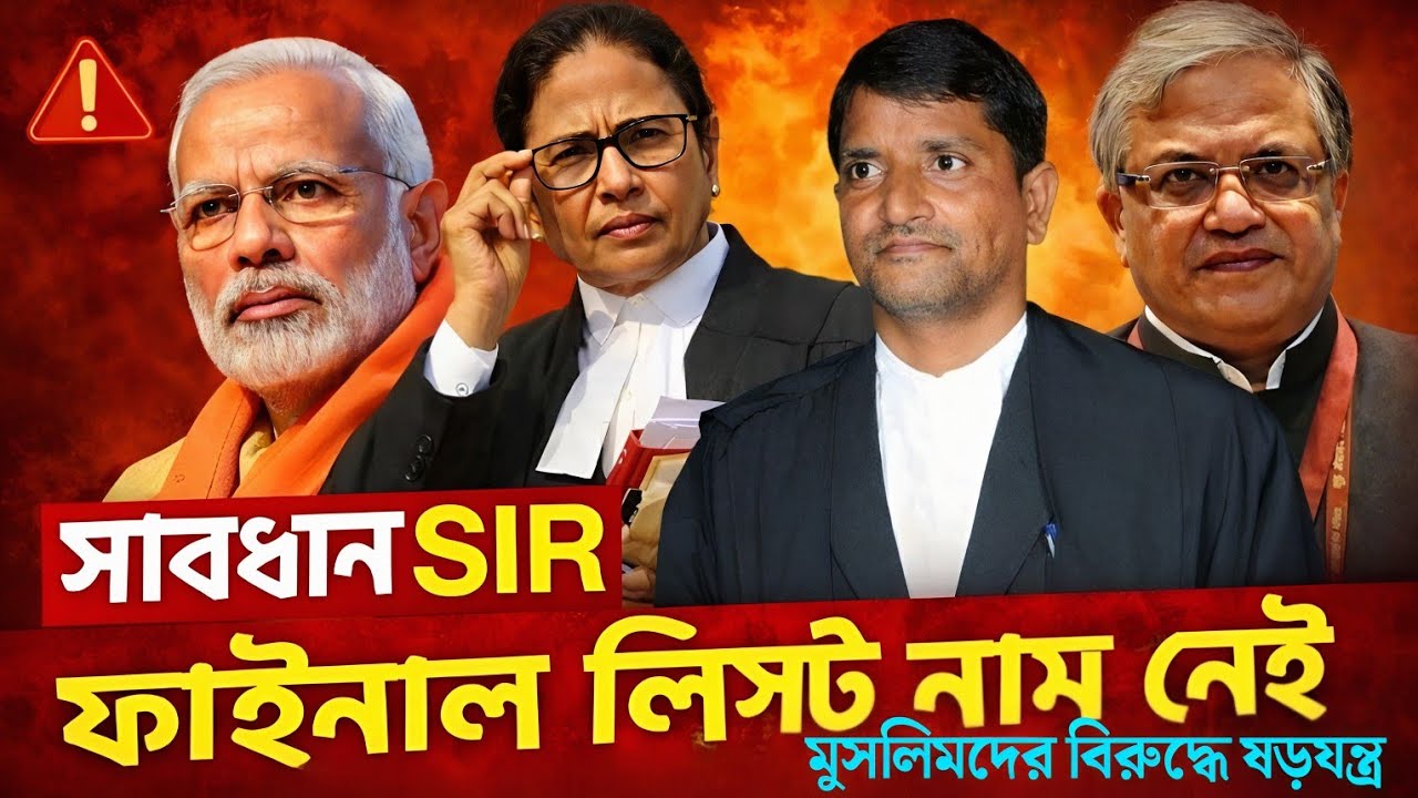 সাবধান SIR ফাইনাল লিস্টে নাম নেই মুসলিমদের বিরুদ্ধে ষড়যন্ত্র! Mofakkerul Islam. মোফাক্কেরুল ইসলাম।