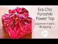 How to Gift Wrap with a Striking Fabric Flower Decoration