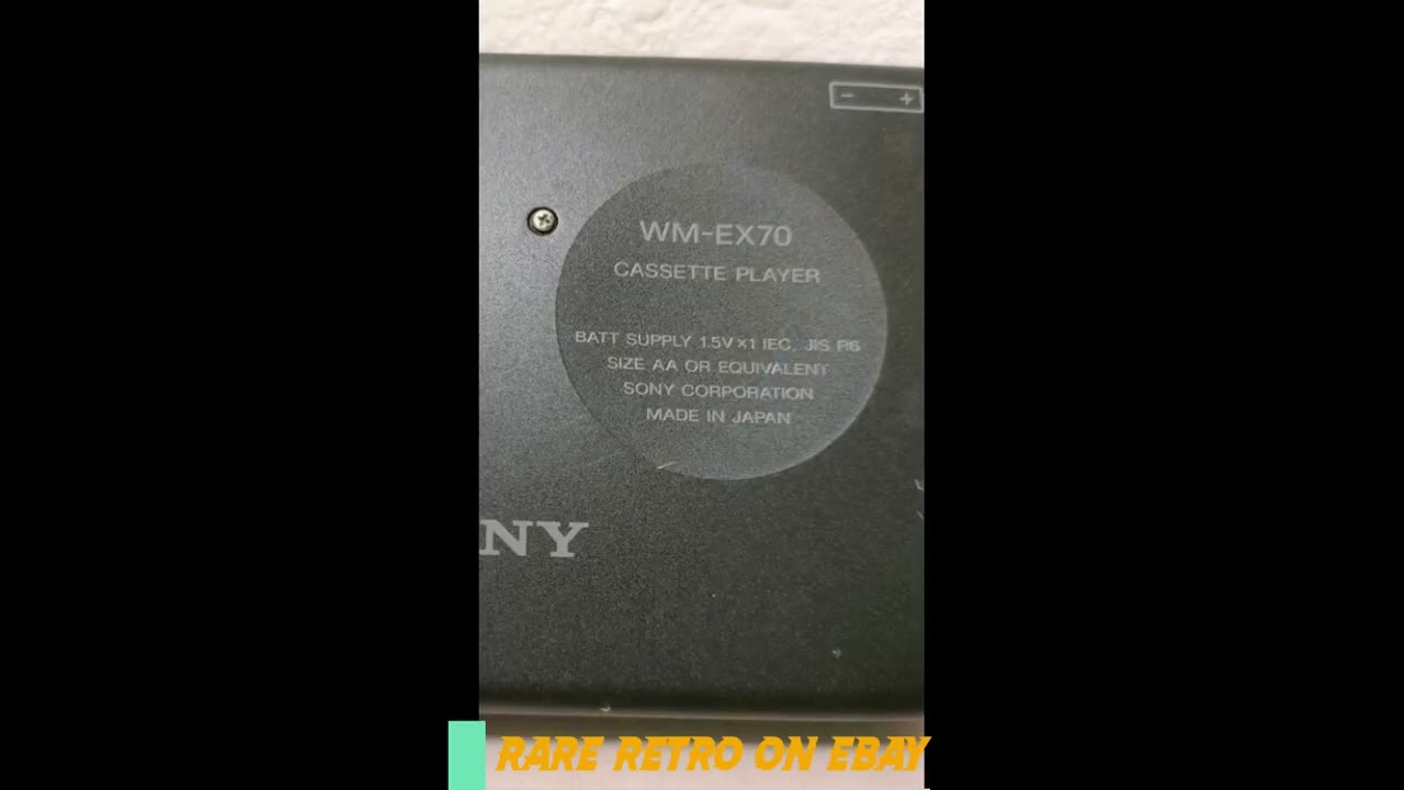 Sony Walkman WM-EX70 is beautiful! #retro #vintage #ebay #unboxing