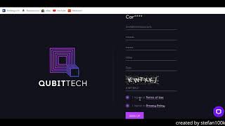 Qubittech Sign Up Tutorial