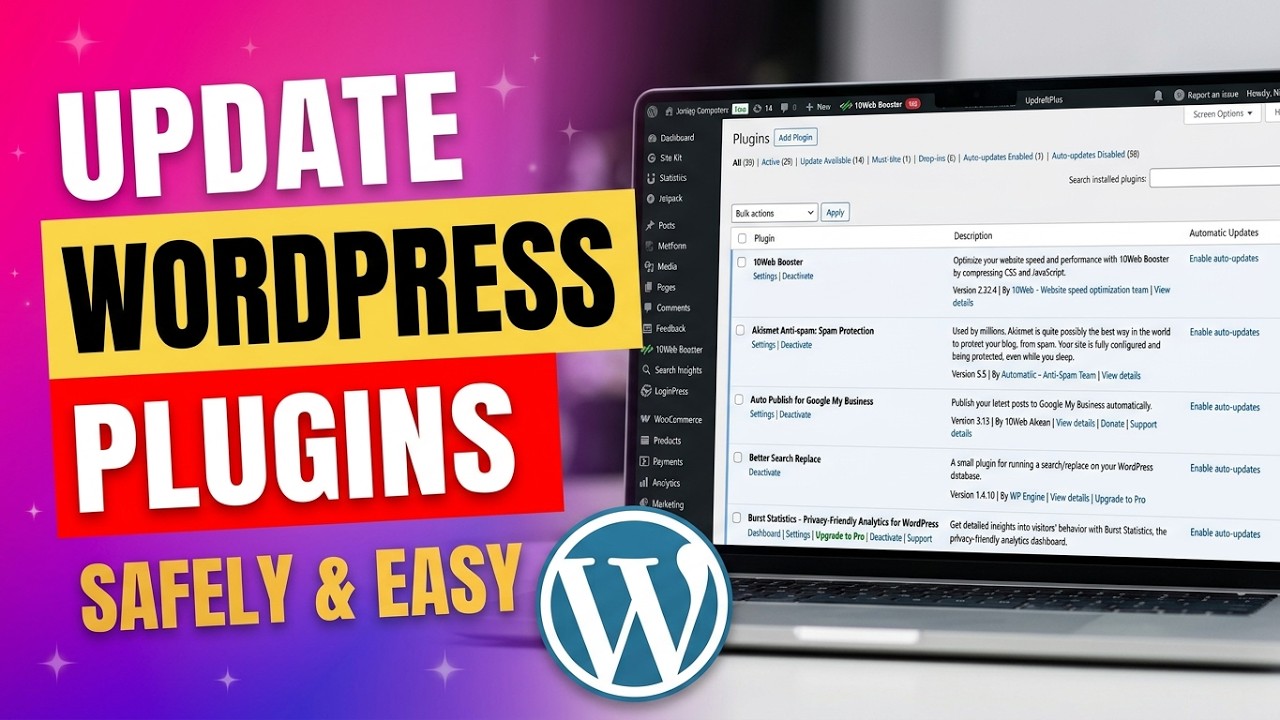 How to Update Plugins in WordPress Safely | Step by Step Tutorial (2025 ...