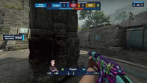 NIP vs mousesports: Insane reaction from Plopski in 1vs2 situation, IEM Cologne 2021