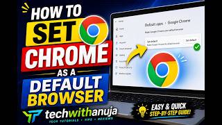 #how to set chrome as a default browser app #