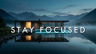 Deep Work Music | Ambient Electronic Flow to Stay Focused | 2 Hour Misty Lake House at Night screenshot 5