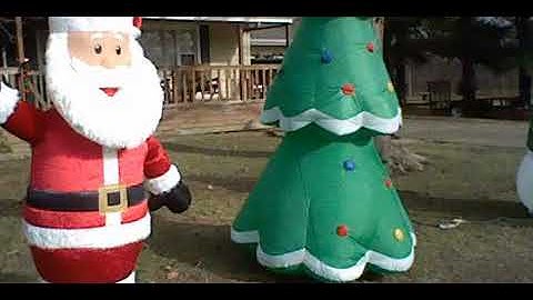 Christmas display talking video